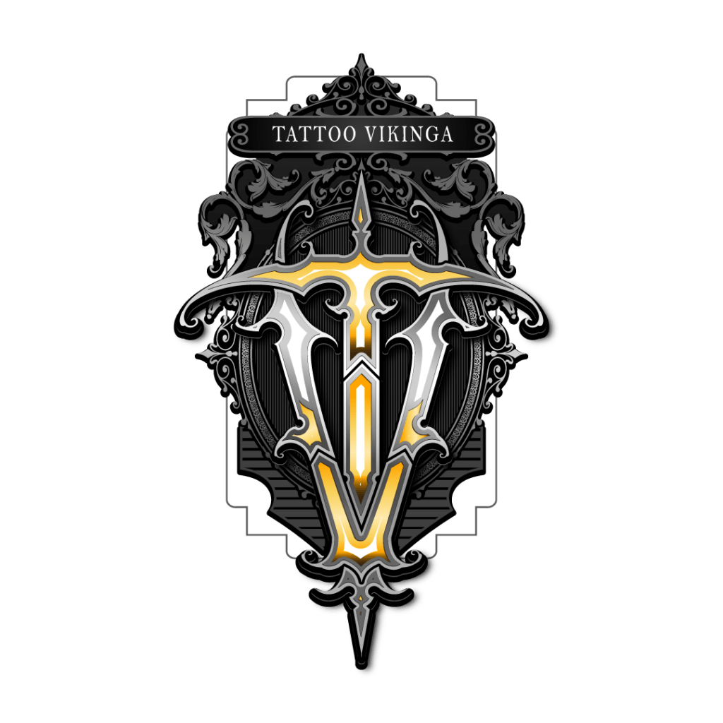 tattoo vikinga logo, cursos de tatuaje profesional