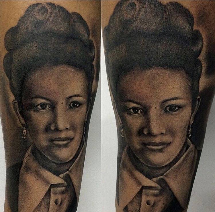 tatuaje rostro realista
